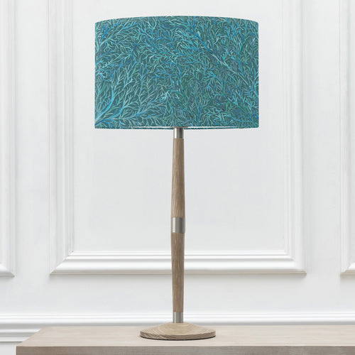 Floral Blue Lighting - Coressa Eva & Solensis Complete Table Lamp Teal Voyage Maison