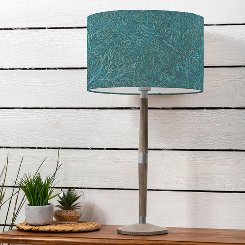 Floral Blue Lighting - Solensis & Coressa Complete Table Lamp Teal Voyage Maison