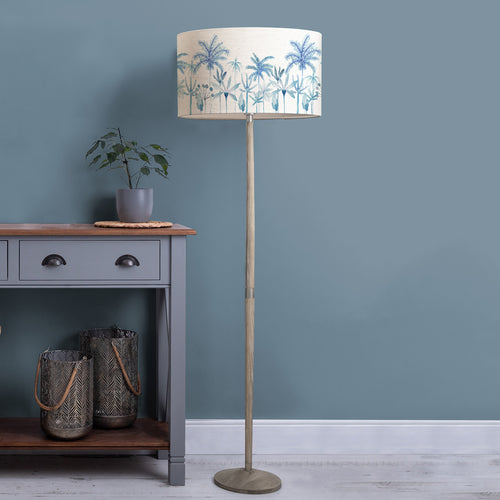 Floral Blue Lighting - Solensis & Cozzo Complete Floor Lamp Cobalt Voyage Maison