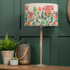 Voyage Maison Solensis Tall & Enchanting Thistle Eva Complete Table Lamp in Grey/Marigold