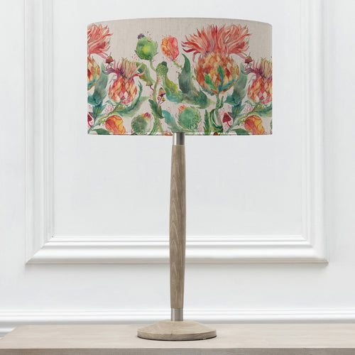 Floral Grey Lighting - Enchanting Thistle Eva & Solensis Complete Table Lamp Grey/Marigold Voyage Maison