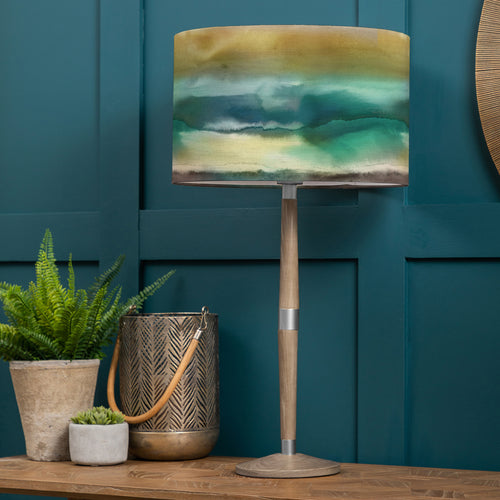 Abstract Grey Lighting - Solensis  & Fjord Eva  Complete Table Lamp Grey/Jade Voyage Maison