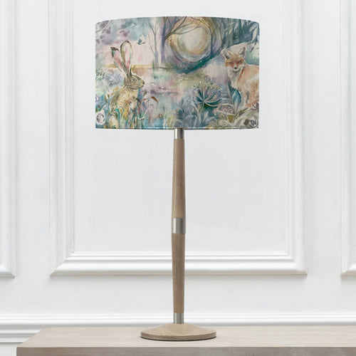 Animal Grey Lighting - Solensis  & Fox And Hare Eva  Complete Table Lamp Grey/Linen Voyage Maison