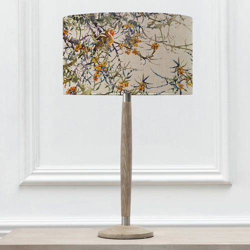 Floral Grey Lighting - Solensis Small & Hawthorn Eva  Complete Table Lamp Grey/Olive Darren Woodhead
