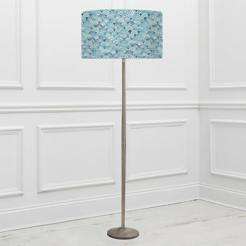 Geometric Blue Lighting - Melia Eva & Solensis Complete Floor Lamp Glacier Voyage Maison