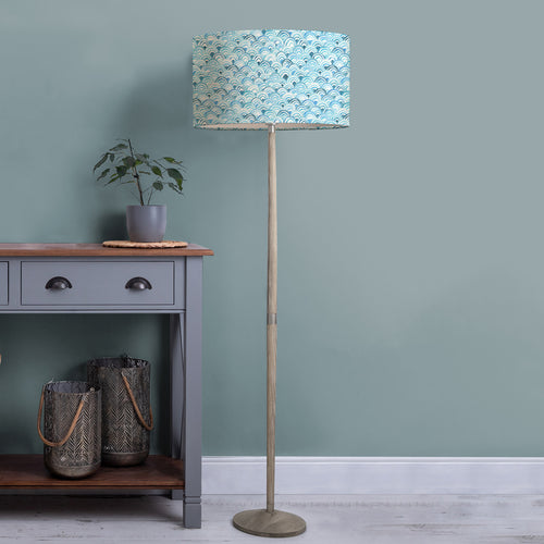 Geometric Blue Lighting - Melia Eva & Solensis Complete Floor Lamp Glacier Voyage Maison