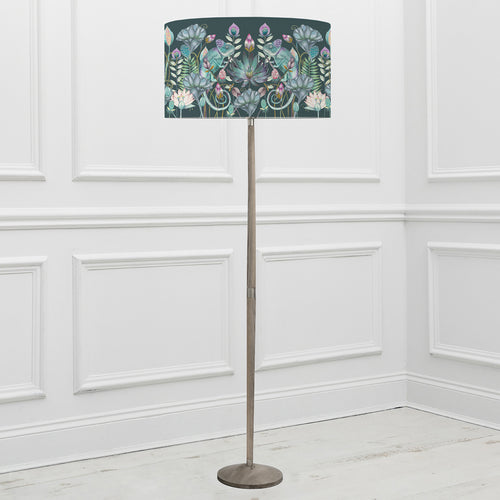Floral Grey Lighting - Solensis  & Osawi Eva  Complete Floor Lamp Grey/Emerald Voyage Maison