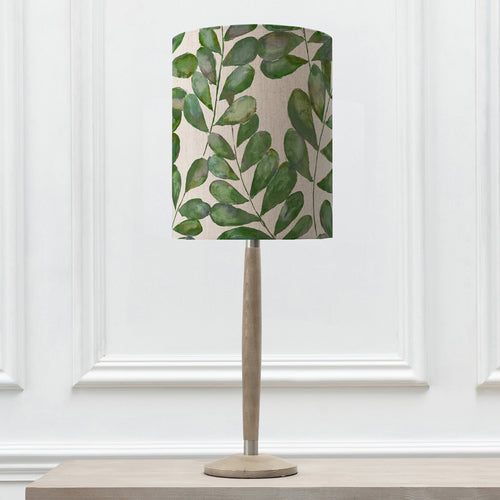 Floral Grey Lighting - Solensis Small & Rowan Anna  Complete Table Lamp Grey/Apple Additions