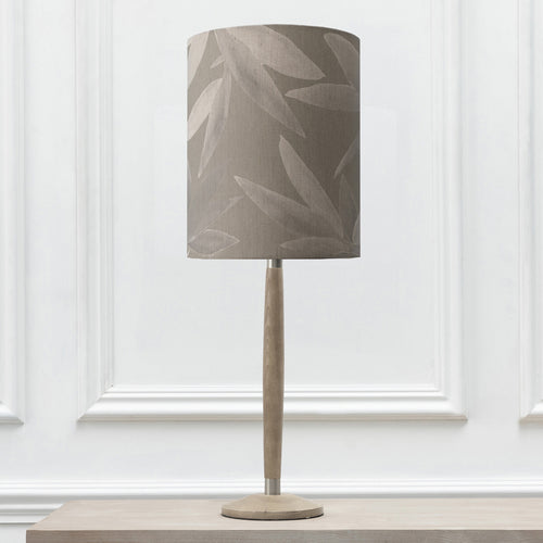 Floral Grey Lighting - Solensis Small & Silverwood Anna  Complete Table Lamp Grey/Snow Additions