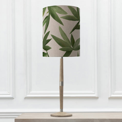 Floral Grey Lighting - Solensis Tall & Silverwood Anna  Complete Table Lamp Grey/Apple Additions