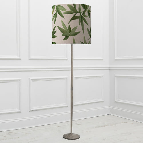 Floral Grey Lighting - Solensis & Silverwood Anna  Complete Floor Lamp Grey/Apple Additions