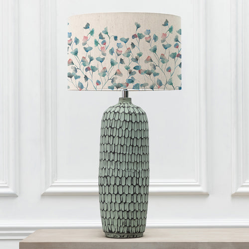 Floral Blue Lighting - Cala Eva & Stornoway Complete Table Lamp Marine Voyage Maison