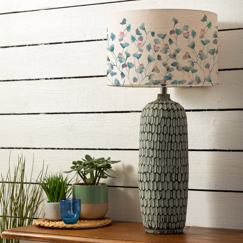 Floral Blue Lighting - Cala Eva & Stornoway Complete Table Lamp Marine Voyage Maison