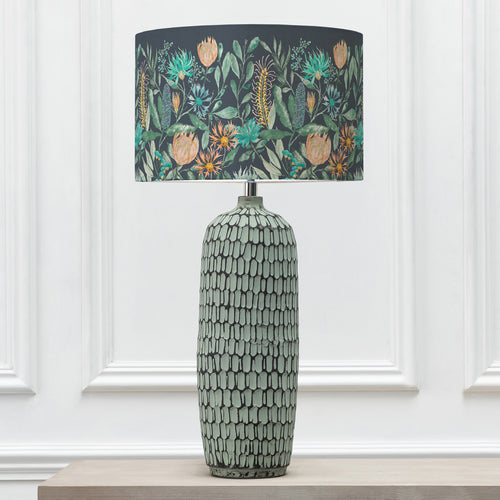 Floral Green Lighting - Stornoway  & Fortazela Eva  Complete Table Lamp Sapphire Voyage Maison
