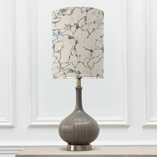 Abstract Grey Lighting - Ursula  & Carrara Anna  Complete Table Lamp Silver/Frost Additions