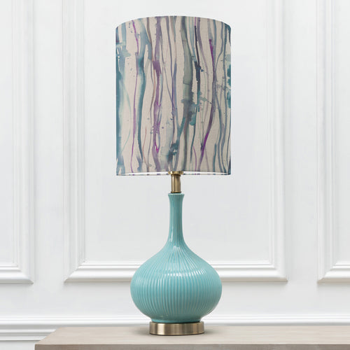 Abstract Blue Lighting - Falls Anna & Ursula Complete Table Lamp Aqua/Indigo Additions