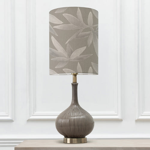 Floral Grey Lighting - Ursula  & Silverwood Anna  Complete Table Lamp Silver/Snow Additions