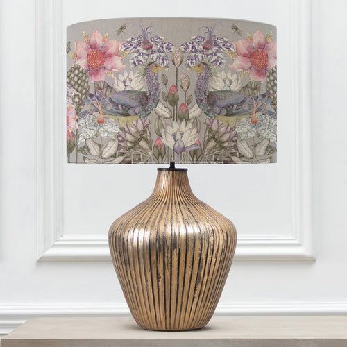 Floral Gold Lighting - Zelena  & Acanthis Eva  Complete Table Lamp Glass/Bronze Voyage Maison