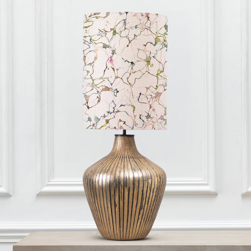 Abstract Gold Lighting - Zelena  & Carrara Anna  Complete Table Lamp Glass/Meadow Additions