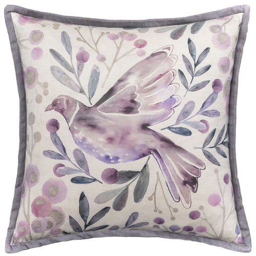 Voyage Maison Kochi Printed Feather Cushion in Violet