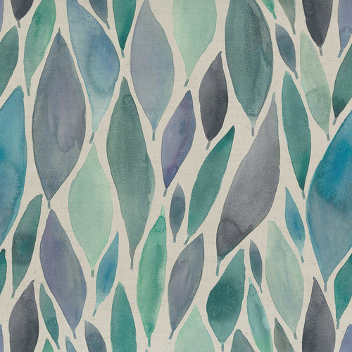 Floral Blue Fabric - Koyo Printed Cotton Fabric (By The Metre) Aqua Voyage Maison