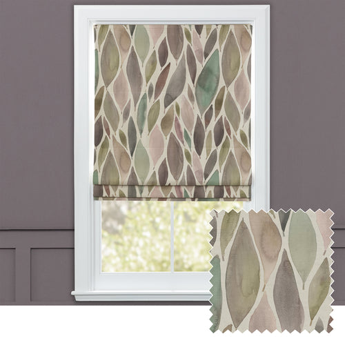 Floral Brown M2M - Koyo Printed Cotton Made to Measure Roman Blinds Default Voyage Maison