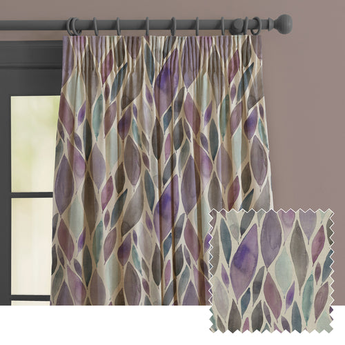 Floral Purple M2M - Koyo Printed Made to Measure Curtains Violet Voyage Maison