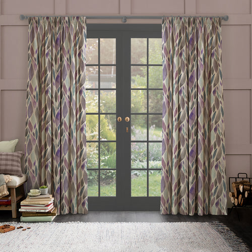 Floral Purple M2M - Koyo Printed Made to Measure Curtains Violet Voyage Maison