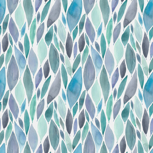 Floral Blue Wallpaper - Koyo  1.4m Wide Width Wallpaper (By The Metre) Aqua Voyage Maison
