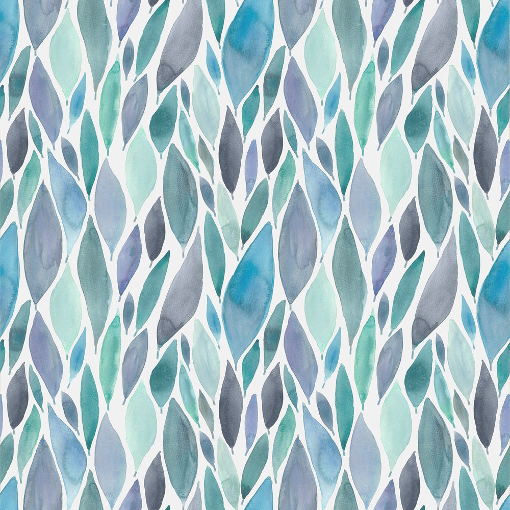 Koyo Aqua 1.4m Wide Width Wallpaper (By The Metre) | Blue Wallpaper ...