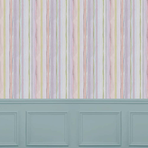 Abstract Purple Wallpaper - Kusuma  1.4m Wide Width Wallpaper (By The Metre) Lotus Voyage Maison
