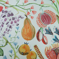  Samples - Laamora Printed Fabric Sample Swatch Ecru Voyage Maison