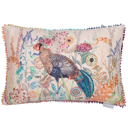 Voyage Maison Lady Amherst Printed Feather Cushion in Linen