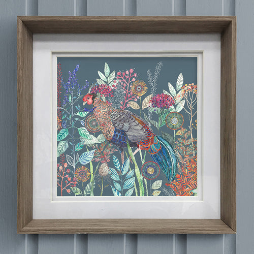 Animal Blue Wall Art - Lady Amherst  Framed Print Nut Voyage Maison