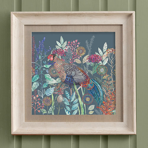 Animal Blue Wall Art - Lady Amherst  Framed Print Twilight Voyage Maison