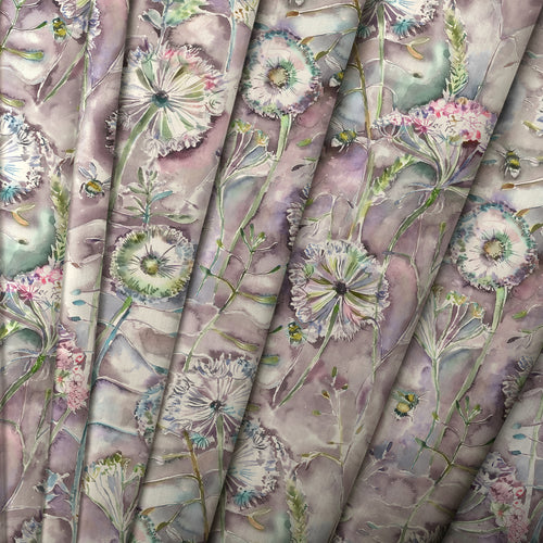 Floral Purple M2M - Langdale Printed Cotton Made to Measure Roman Blinds Fig Voyage Maison