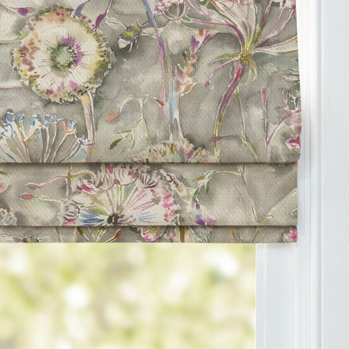 Floral Green M2M - Langdale Printed Cotton Made to Measure Roman Blinds Orchid Voyage Maison