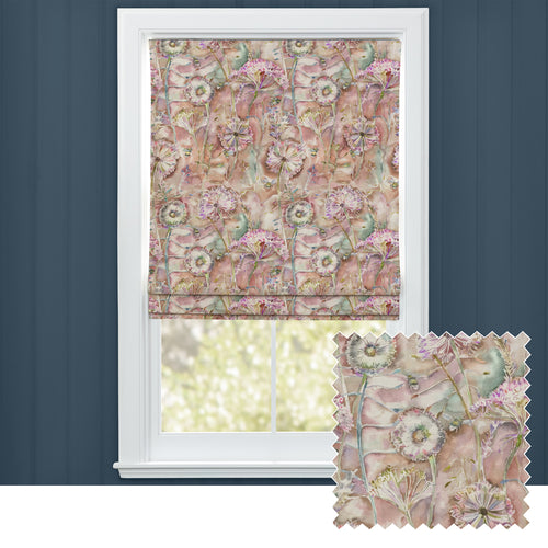 Floral Orange M2M - Langdale Printed Cotton Made to Measure Roman Blinds Russett Voyage Maison