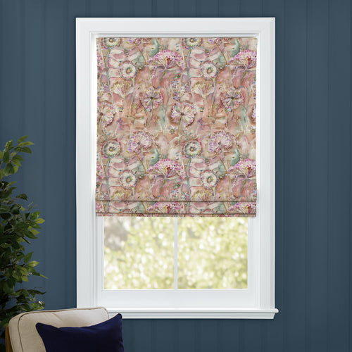 Floral Orange M2M - Langdale Printed Cotton Made to Measure Roman Blinds Russett Voyage Maison