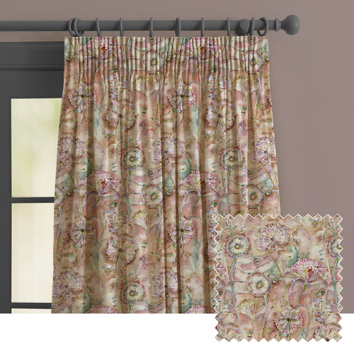 Floral Orange M2M - Langdale Printed Made to Measure Curtains Russett Voyage Maison