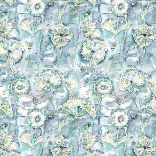  Samples - Langdale  Wallpaper Sample Teal Voyage Maison