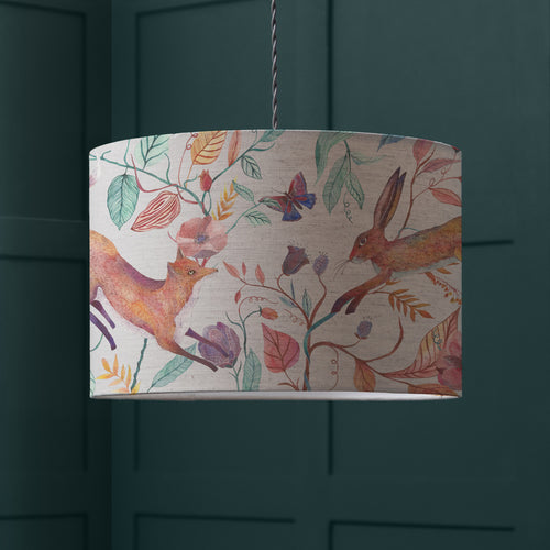 Animal Orange Lighting - Leaping Into The Fauna Eva Lamp Shade Linen Voyage Maison