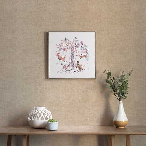 Animal Grey Wall Art - Leaping Into the Fauna  Framed Canvas Stone Voyage Maison