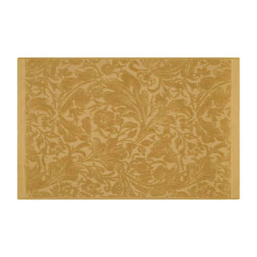 Floral Gold Bathroom - Leicester 100% Cotton Bath Mat Gold Morris & Co