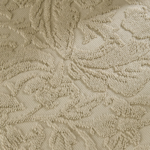 Floral Beige Bathroom - Leicester 100% Cotton Bath Mat Natural Morris & Co