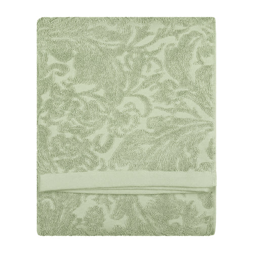 Floral Green Bathroom - Leicester 100% Cotton Towels Sage Green Morris & Co