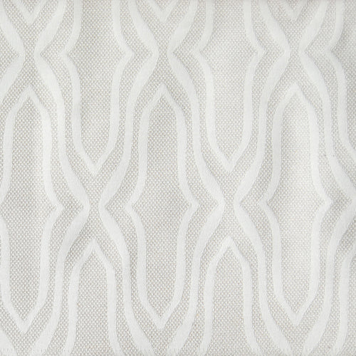  White Fabric - Lenzari Woven Jacquard Fabric (By The Metre) Caramel Voyage Maison