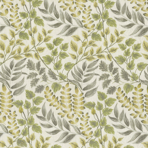 Floral Yellow Fabric - Lestari Woven Jacquard Fabric (By The Metre) Mustard Voyage Maison