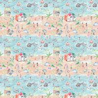  Samples - Let's Go To The Beach  Wallpaper Sample Sand Voyage Maison