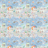  Samples - Let's Go To The Beach  Wallpaper Sample Stone Voyage Maison